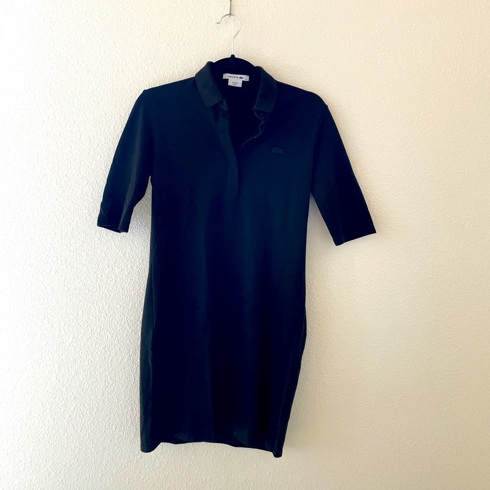 Lacoste Black Polo Dress